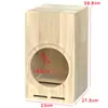 Modificación de Audio para Coche Altavoz Caja de Madera Maciza para Uso en Casa 4 pulgadas 5 pulgadas 6.5 pulgadas 8 pulgadas Caja Vacía Caja de Altavoz de Laberinto de Dos Vías