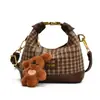 Diseño de Nicho Bolso de Dumpling de Moda para Mujer Otoño 2025 Nuevo Estilo Estampado de Leopardo Lujo Accesible Color de Contraste Bolso de Hombro Único Cruzado