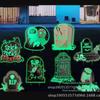 2024 Halloween Novo Lápide Inserção de Chão Luminosa Decoração Luminosa Externa Caveira de Terror Inserção de Pátio Marca de Gramado