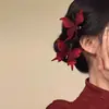 Novo Grampo de Cabelo Presilha Imitação Laço Estilo Chinês Retrô para Sessão de Fotos, Acessório de Cabelo Estilo Antigo Hanfu Qipao, Presilha Lateral para Sessões de Fotos