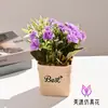 Hortensia Rosa Pequeño Bonsái Flores Artificiales Sala de Estar Estudio Flores Falsas Artificiales Decoración de Escritorio de Oficina Pequeños Adornos en Maceta
