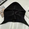 Chapéu e Cachecol Vermelhos de Peça Única Transfronteiriços para Mulheres, Chapéu de Lã Fashion de Peça Única, Chapéu de Tricô Quente e à Prova de Frio para Outono e Inverno
