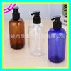 Frasco Bomba de Loção 250ml Marrom Frasco Bomba de Pressão Frasco de Refil de Shampoo Frasco Bico de Pato Azul Frasco Transparente com Pressão