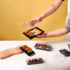 Caja de Sushi Desechable Estilo Japonés con Hojas de Oro Impresas para Llevar al por Mayor Caja Rectangular de Embalaje para Sashimi para Llevar para Uso Comercial