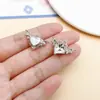 Colgante de Cristal de Aleación Azul Estilo Ins Chica Dulce Encanto Pulsera DIY Collar Pendientes Accesorios de Joyería