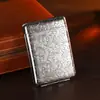 Estuche de cigarrillos de tres partes para 16 cigarrillos, exquisito diseño estilo Tang, pitillera de alta gama, anti-presión y a prueba de humedad, adecuado para regalar, metal estilo Tang con textura resistente a la humedad