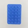 Ventosa de Silicona Cuadrada de una Sola Cara de 24 Piezas para Teléfono, Parche Autoadhesivo Antideslizante con Base Adhesiva, Soporte para Teléfono con Ventosa