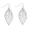 Aretes Transfronterizos Europeos y Americanos, Aretes Simples de Moda, Aretes de Hoja Metálica de Aleación Estilo Bosque