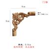 Calcomanía de Madera Maciza Triángulo Flor Ángulo Recto Flor Puerta de Gabinete Flor Decorativa Pieza Flor de Cuatro Esquinas Decorativa para Pared de Fondo Flor de Madera Estilo Europeo Tallado en Madera
