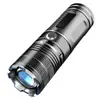 Lanterna LED P70 Zoomável Alta Potência Tipo Tática Lanterna Recarregável Tipo C com Display de Potência Saída Longo Alcance 500m Lanterna de Liga de Alumínio para Uso Externo de Emergência