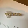 Grampo de Cabelo Rosa Doce com Laço de Strass Estilo Coreano para Mulheres, Acessório de Cabelo de Alto Padrão com Novo Design, Presilha Lateral para Mechas e Cabelos Soltos