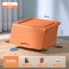 Caixa Organizadora de Brinquedos com Abertura Frontal, Caixa Organizadora Doméstica com Tampa Flip-Top, Caixa Organizadora de Roupas, Cesta Organizadora de Lanches Extra Grande