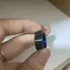 Transfronterizo Europeo y Americano Simple Shengxi Bola Interior y Exterior Acero Inoxidable Anillo Interior Azul Venta al por Mayor 8mm Esférico Anillo Exterior Azul Negro Mate