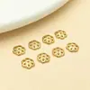 Pulseira de Ouro Revestida de Cobre 18k Pulseira Toro Oca Acessórios de Joias DIY Material Joias para Colar com Contas Espaçadores de Contas