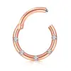 Anel Nasal de Aço Inoxidável com 5 Pontas Sem Costura, Conector de Brinco, Argola Fechada, Anel Multifuncional, Joias para Piercing Atacado em Estoque