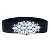 Cinturón de diamantes de imitación de Amazon Xiyin para mujer, vestido decorativo, elegante cinturón elástico alto, sello de cintura elástica, venta al por mayor