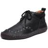 Zapatos de hombre transfronterizos de gran tamaño, primavera y otoño 2022, nuevos zapatos casuales con cordones bajos para montañismo al aire libre, botas de cuero con herramientas de costura