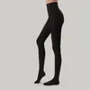 Medias de Terciopelo Personalizadas OEM para Mujer, Realzan las Piernas, Forradas de Felpa, Mallas Engrosadas, Color Nude, Pantalones Base para Exteriores, Otoño/Invierno