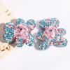 Por todo el cielo diamante estrella oso corazón forma de corazón diamante de circonita bola de diamante agujero recto cuentas DIY cadena para teléfono móvil llavero cadena para bolso accesorios