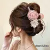 Nuevo clip de tiburón 2026 para otoño e invierno, pinza para el cabello de gran tamaño de alta gama para mujeres con cabello abundante, con diseño de lazo