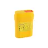 Fengji 0,3L Quadrado Mini 0,2L Recipiente para Perfurocortantes Amarelo Médico Lixo Agulhas Seringas Armazenamento Lixeira Suporte de Agulhas Cortador