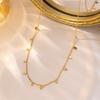 Collar de Acero de Titanio Nuevo de Lujo Ligero para Mujer Explosivo Nicho Japonés y Coreano Simple Geométrico Elegante Versátil Color Libre Cadena para Clavícula