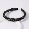Estilo Coreano Ins Nuevo Temperamento Celebridad de Internet Cuentas de Vidrio Encaje de Organza Diadema de Cristal Diadema Mori Girl Accesorios para el Cabello