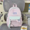 Bolsa Ita Estilo Dos Dimensiones Girly Amarillo Crema Fresco y Azul Claro, Estilo Dulce Coreano, Perfecta para Salir con Mejores Amigas