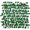 Muro de Cerca Artificial Transfronteiriço com Folhas Verdes, Cerca de Madeira, Flores Artificiais, Decoração de Jardim, Madeira Plástica, Cerca de Planta Verde em PVC