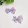 Lazo de tela de malla con lentejuelas ligero, accesorios para el cabello DIY hechos a mano, ropa, zapatos, sombreros, bolsos, muñecas, accesorios decorativos