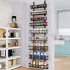 Prateleira de Armazenamento Multicamadas para Cozinha Transfronteiriça Prateleira de Armazenamento de Condimentos de Nove Camadas Gancho de Porta Prateleira de Condimentos Espessa Sem Furos na Porta