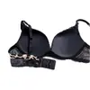 Sujetador Push-Up de Encaje Profundo en V, Anti-Caída, Puramente Sexy, Que Realza Bustos Pequeños Sin Aros, Sujetador de Recogido Lateral y Moldeador