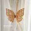 Los clips para cortinas en forma de lazo son lindos para la sala de estar y el dormitorio, sujetadores de cortina rosas, no se requiere decoración de estilo francés, accesorios decorativos
