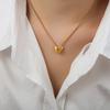 Nueva cadena de clavícula geométrica con personalidad en forma de V china, acero de titanio, oro de 18 quilates, collar de temperamento Joker, joyería de temperamento de nicho al por mayor
