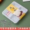 4 Caja de Empaque de Pasta de Arroz Glutinoso Snow Mei Niang Pastel de Frijol Mungo Caja de Ampolla Transparente Dafu Verde Repostería Occidental Caja de Empaque