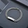 Pulseras de acero inoxidable para pareja, modernas y únicas, con un estilo retro punk y hip-hop, y no se decolorarán