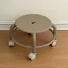 Taburete con Ruedas Giratorias Dopan, Taburete Redondo Pequeño con Ruedas, Resistente y Duradero, Adecuado para Uso Doméstico y Niños de Preescolar