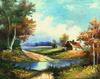 Lienzo de impresión de exportación, pintura al por mayor, núcleo de pintura de flores clásicas, al por mayor, lienzo impermeable que no se cae, pintura sin marco