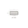 Hebilla japonesa hebilla de ocho hebilla ajustable hebilla rectangular irregular letra grabada traje de baño ropa interior hebilla trasera hebilla accesorios