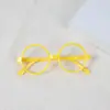 Óculos Redondos Fofos para Crianças, Óculos de Bebê da Moda Estilo Coreano Sem Lentes, Acessórios para Fotos Estilo Pai e Filho, Armações de Óculos Decorativas