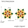 Roda-gigante novo floco de neve feito à mão com zircônia incrustada colar brinco pulseira atmosfera aço inoxidável traje de luxo leve feminino