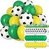 Decoração de Balão com Tema de Futebol Amazon Transfronteiriço Conjunto com 30 Peças Decoração de Festa Esportiva de Futebol Balões de Aniversário