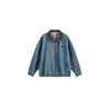 Chaqueta de Mezclilla Carhartt Retro Americana Lavada Desgastada con Solapas para Hombres y Mujeres en Primavera, Otoño e Invierno Chaqueta de Trabajo Simple Holgada