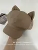 Doce Menina que Reduz a Idade~Novo Boina Xadrez de Gato para Início da Primavera para Mulheres, Estilo Coreano Doce e Fofo Chapéu Octogonal Retrô