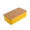 Cesta de Picnic al Aire Libre Cesta de Almacenamiento Grande de Plástico Plato para Tostadas de Pan de Picnic con Tapa Tabla de Cortar Cesta de Mano