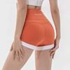 Shorts de tres puntos Ajustados Yoga Traje de baño Shorts Cadera Melocotón Contraste Verano para Mujer Ropa Exterior Cintura Alta Fitness Secado Rápido Pantalones Cortos Hot