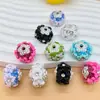 Industria Pesada Color Cerámica Suave Punto Taladro Aleación Estilo Étnico Flor Cuentas DIY Cadena para Teléfono Móvil Bolígrafo con Cuentas Llavero Accesorios