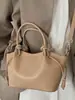 Bolsa de Ombro Transversal Casual Simples Moda Retrô Textura Tendência Cor Sólida Ins para o Trabalho Nova Coleção Primavera 2026