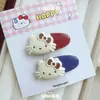 Moda Coreana Gatinho Oval Grampo de Cabelo Estilo Ins Presilha Bico de Pato Versátil de Alta Qualidade Desenho Animado Franja Clipe Lateral