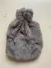 Bolsa de Agua Caliente de Imitación Pelo de Conejo de 2000 ml Funda de Tela Forrada de Felpa Bolsa de Tela Calentador de Manos Engrosado Bolsa de Tela para Bolsa de Agua Caliente Funda Grande de Tela de Felpa